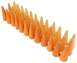 Grapat Holzspielzeug Mandala orange Kegel - kreatives Bauspielzeug