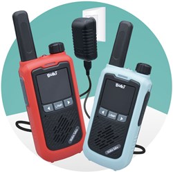 Buki Walkie Talkie wiederaufladbar - Kinderspielzeug mit 5km Reichweite