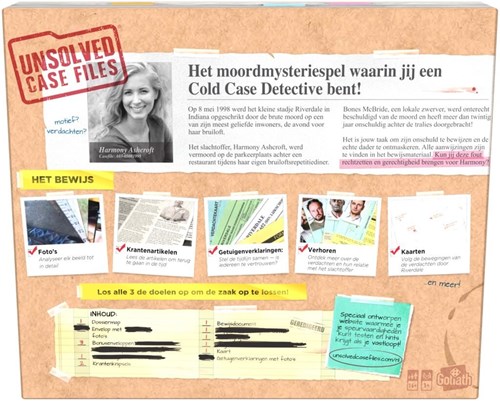 Goliath Detektivspiel Unsolved Casefiles Harmony - Mystery Spiel-3