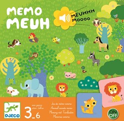 DJECO DJ08482 Action Reflexionen Lernspiele Memo Meuh Spiel, bunt