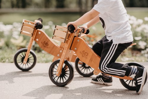 kinderfeets loopfiets tiny tot plus bamboo 5