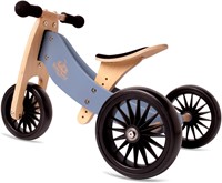 Kinderfeets 2-in-1 Holz Balance Fahrrad Dreirad Tiny Tots Plus - Schiefer Blau