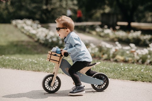 kinderfeets loopfiets tiny tot plus slate blue 4