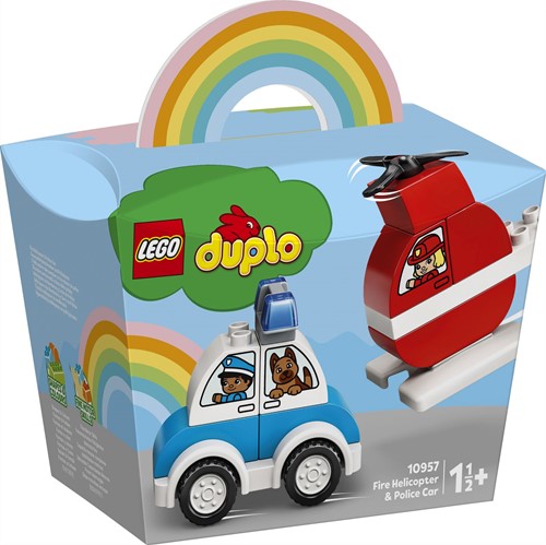 LEGO DUPLO Mein erster Feuerwehrhubschrauber und mein erstes Polizeiauto - 10957