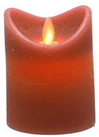 Daily Home LED Kerze rosa 7,5x10 cm - stimmungsvolle Dekoration Beleuchtung
