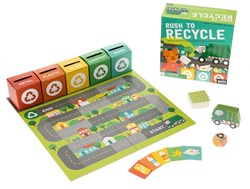 Petit Collage Lernspiel - Recycling Brettspiel aus Karton