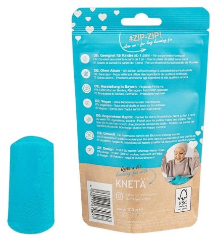 Kneta Knetmasse blau vegan nachhaltig 100g kreatives Spielzeug-2