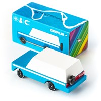 Candylab Holzspielzeugauto - Mississippi Mule blau - Retro Design-3