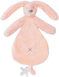 Happy Horse Schmusetuch Hase Richie recycelt pfirsichrosa 25 cm Baby Geschenk