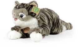 Rappa Plüschkatze grau 40 cm umweltfreundliches Kuscheltier Spielzeug