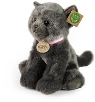 Rappa Kuschelkatze grau 25 cm - Umweltfreundliches Plüschspielzeug-2
