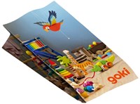 Goki Papiertüte Spielzeug Holztiger - bunt und praktisch-3