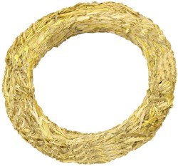 HBX natural living Strohring Dekoration braun 20cm natürliches Stroh