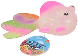 Knetfisch Knet- und Quetschspielzeug Zuckergelee Glitzer 6 cm bunt