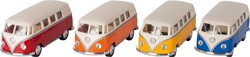 Goki Volkswagen Bus Spielzeugauto mit Rückziehmotor 1:32 Metall