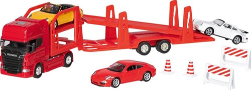 Goki Super Truck Car Transporter Scania V8, 1:60-64-3