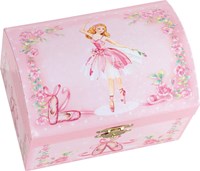 Goki Spieluhr - Ballerina Schmuckkästchen rosa Ballett-2