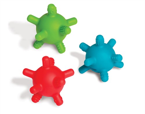 Edushape Beißfiguren Gummiball - 3 Stück