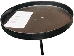HBX natural living Kerzenhalter auf Stift schwarz 2er-Set für Stumpenkerzen