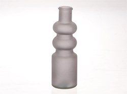 HBX natural living Vase Glas Anthrazit modern 22cm Dekoration