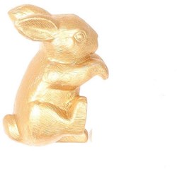 HBX natural living Deko Hase goldfarben Keramik Figur