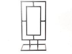 HBX natural living Metallrahmen Rechteck schwarz Dekoration modern