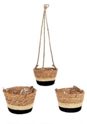 HBX natural living Hängespielzeug Set Makka 3-teilig schwarz mehrfarbig