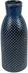 Decoris Vase Porzellan Blau 26,5cm Modernes Design Blumen Vase