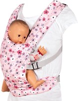 Goki Puppentragegurt - verstellbare Puppentragetasche mit Blumenmuster-2
