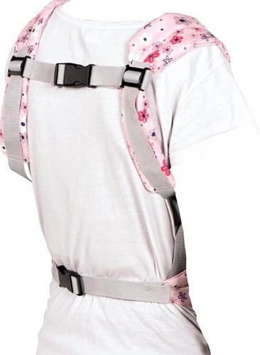 Goki Puppentragegurt - verstellbare Puppentragetasche mit Blumenmuster-3