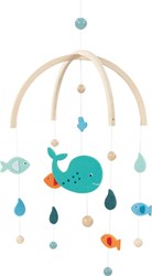 Goki Mobile - Wal Holz Baby Mobile bunt