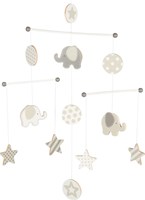 Goki Holz Baby Mobile Elefant und Sterne - Kinderzimmer Dekoration-2