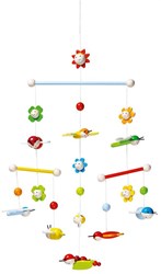 Goki 3D Mobile Frühlingswiese Babyzimmer Dekoration bunt