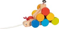Goki Nachziehtier - Holzraupe Spielzeug für Kleinkinder