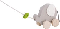 Goki Houten Trekdier Olifant met Blad