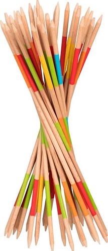 Goki Mikado Spiel - Holz Geschicklichkeitsspiel 27cm klassisch-2