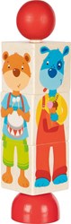 Goki Holz Tierpuzzle - pädagogisches Spielzeug für Kinder