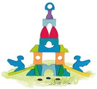 Goki Burg Holzspielzeug Burg für Kinder-3