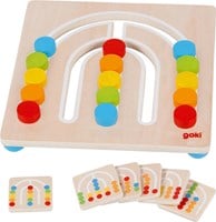 Goki Houten Kleur Sorteerbord Regenboog, 7dlg.