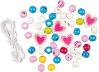 Goki Holzperlen Set - kreatives Bastelspielzeug für Kinder-3