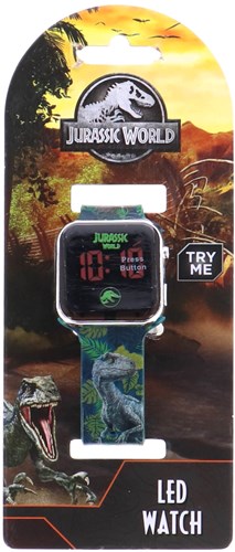 Accutime Jurassic World LED Kinderuhr digital Display grün