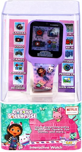 Accutime Gabby's Dollhouse Kinder Smartwatch mit Selfie-Kamera und Spielen