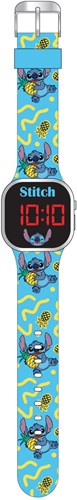 Accutime Kinderuhr Stitch LED digital blau - Disney Uhr