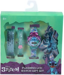Accutime Stitch Kinderuhr Geschenkset mit Zubehör - digitale Uhr