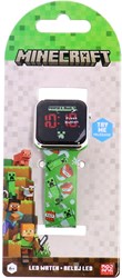 Accutime Minecraft Kinderuhr LED Digital Touchscreen grün