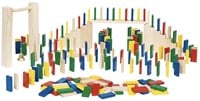 Goki Domino Rally Holzspielset - 250 Teile - pädagogisches Spielzeug