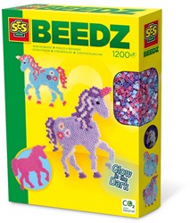 Ses Bügelperlen Einhorn Glow in the Dark Bastelset kreativ