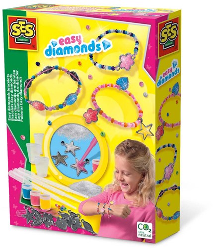 Ses Armbänder Bastelset - Easy Diamonds Schmuck für Kinder selber machen