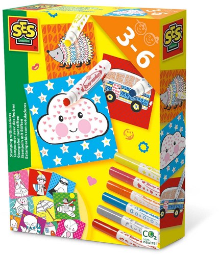 Ses Stempelstifte - Kreatives Bastelset für Kinder