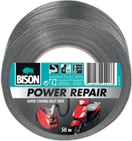 Bison Duct Tape Grau 50 Meter - superstarkes Reparaturband für innen und außen